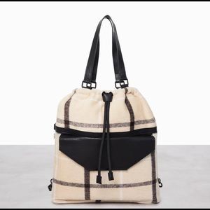 BEIS The Messenger Tote Plaid